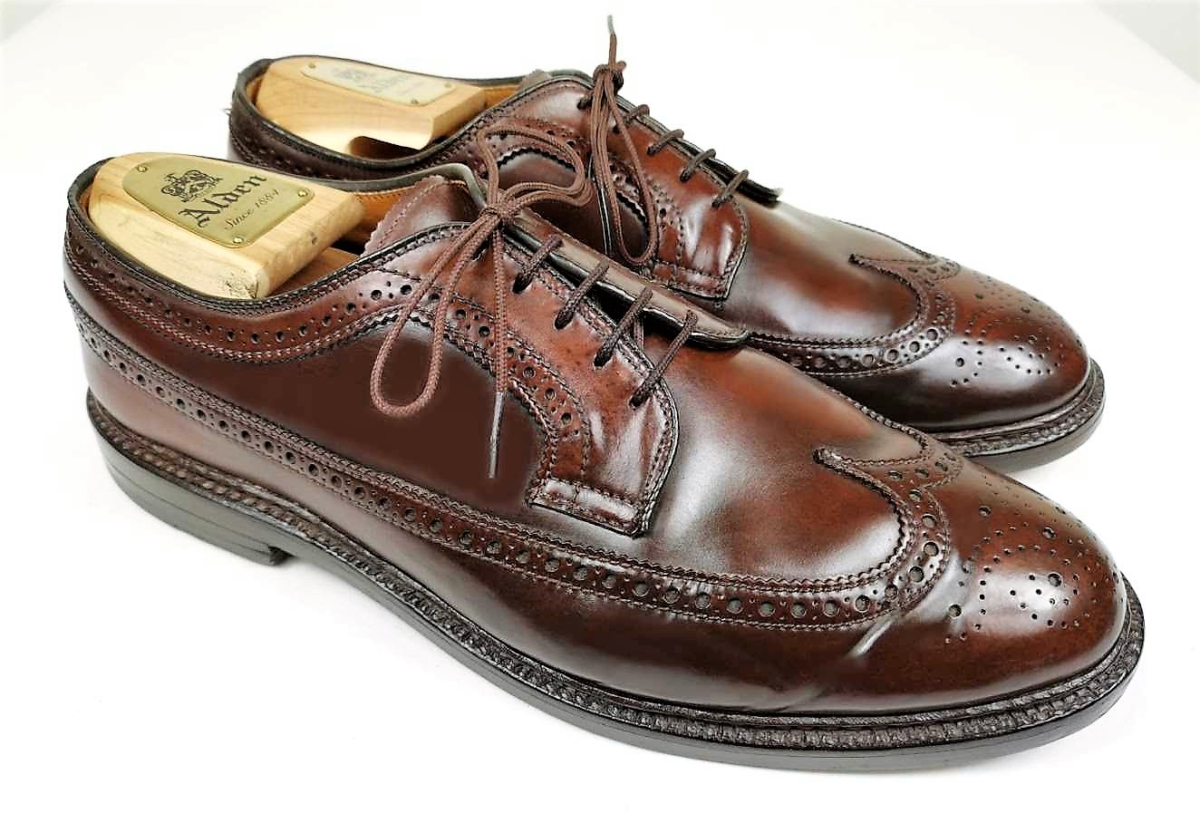 Alden オールデン　ロングウイングチップ8.5D ラベロコードバン9750 オールデン「9750」ラベロ ロングウイングチップをご紹介 | THE