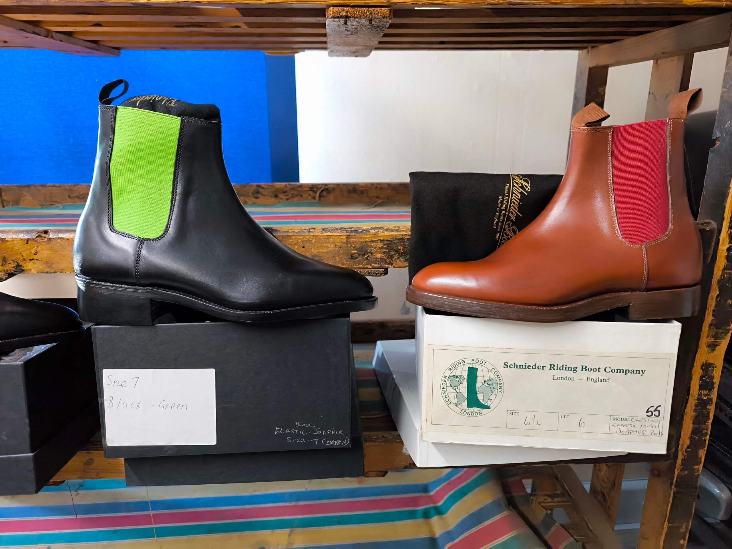 シュナイダーブーツ カラーエラスティック