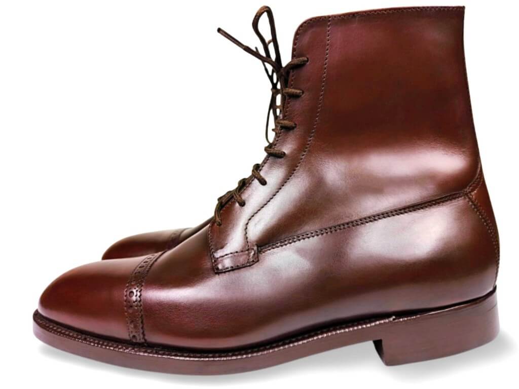 シュナイダーブーツ パドックブーツ サイドから見た7アイレット